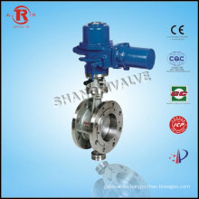 Electric Metal Sealed Flange Butterfly Valve